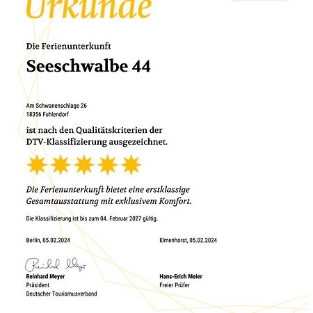 Ferienhaus Seeschwalbe 44 Fuhlendorf  ภายนอก รูปภาพ